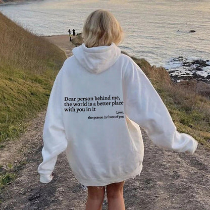 "DEAR PERSON BEHIND ME" SWEATSHIRT